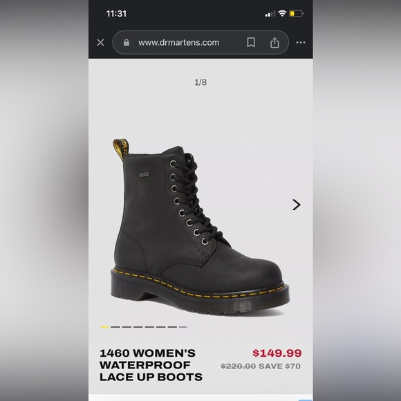 Dr. Martens BLACK size 7 - Picture 7 of 7